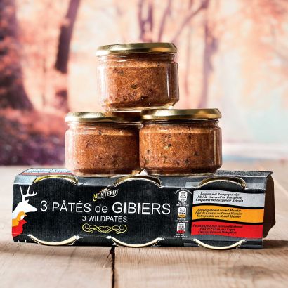 Pâtés de gibier, pack de 3