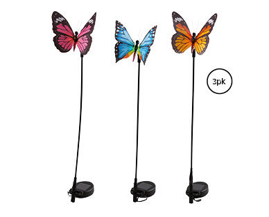 Solar Butterfly Light 3pk