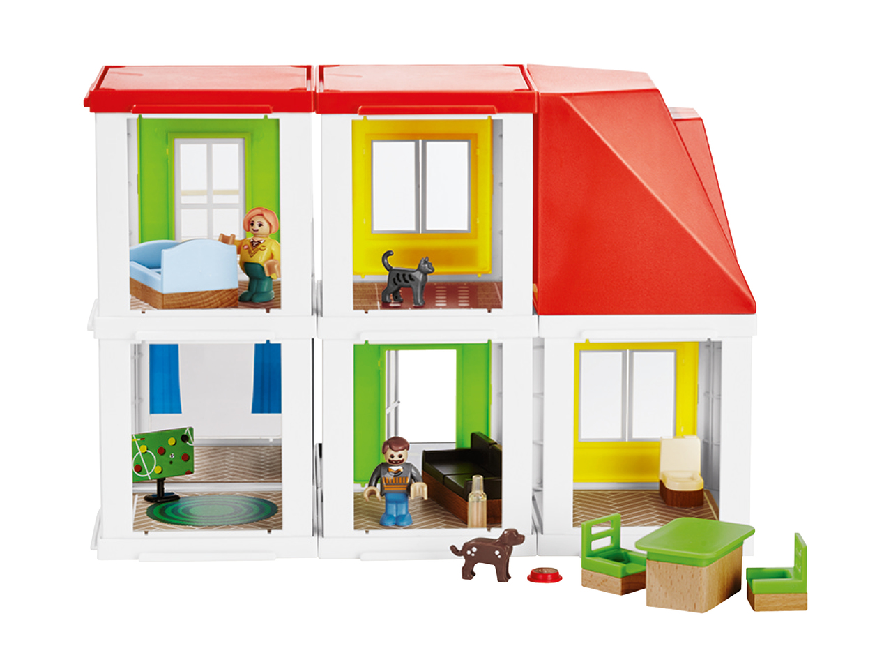 PLAYTIVE JUNIOR(R) Bondegård/hus/super-Lidl-marked