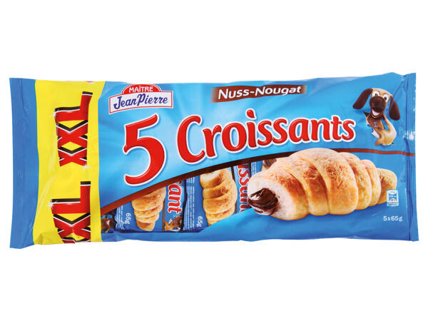Croissants mit Nuss-Nougat-Füllung 5x 48 g + 85 g gratis