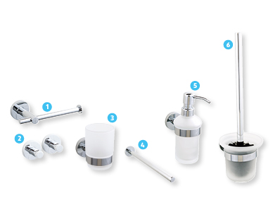 Accessoires chromés pour la salle de bain EASY HOME(R)