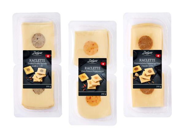 Raclette aromatisée en tranches