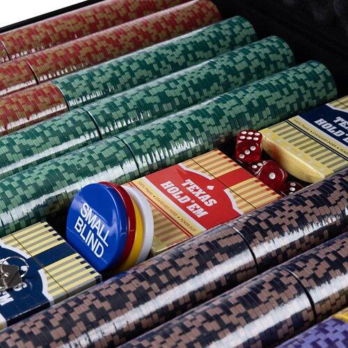 FTM Set da poker PRO 1000 Chips Edizione Nera