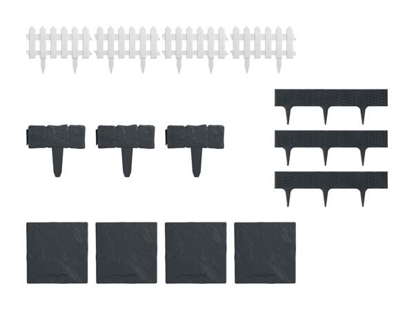 Bordure de parterre/​clôture enfichable/​dalles de trottoir