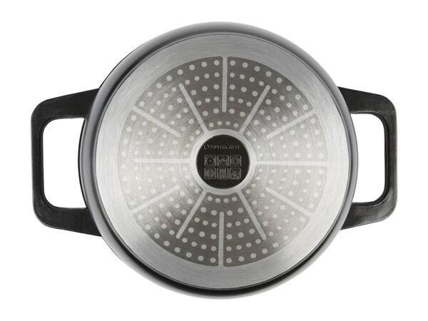Silvercrest Black Cast Aluminium Casserole Dish
