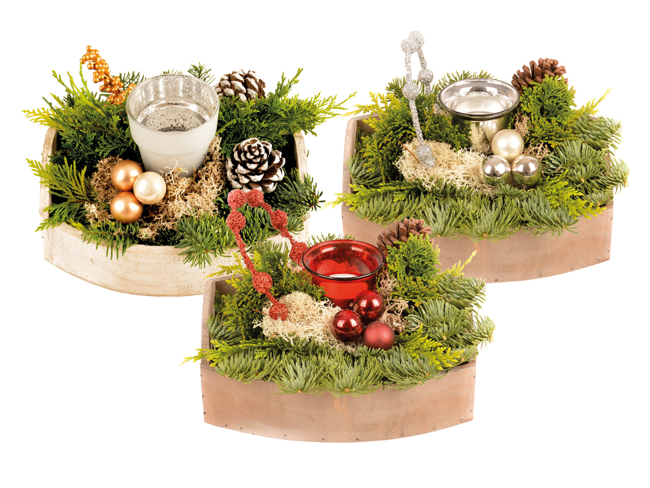 ADVENTSDEKORATION PÅ TRÄBRICKA
