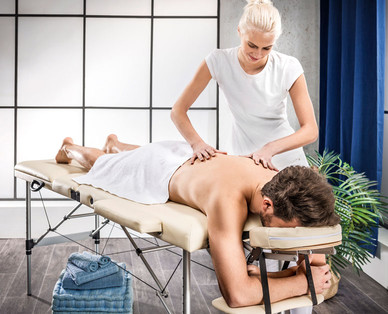 CRANE Massageliege, 3-teilig