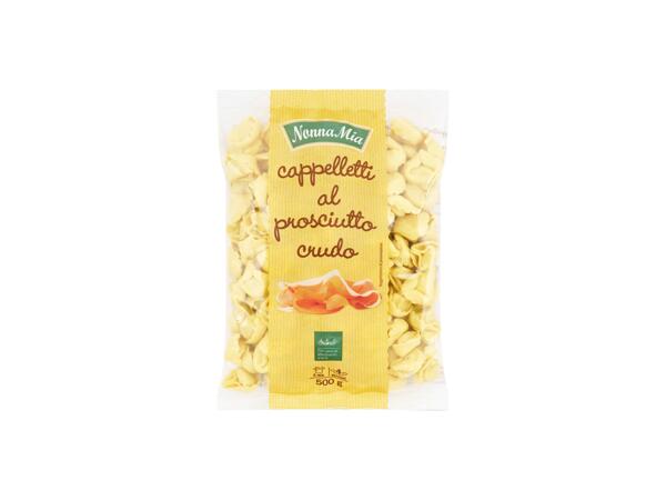 Cappelletti with Raw Ham