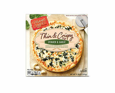 Mama Cozzi's Pizza Kitchen Spinach & Garlic or Tomato & Mozzarella Thin & Crispy Pizza