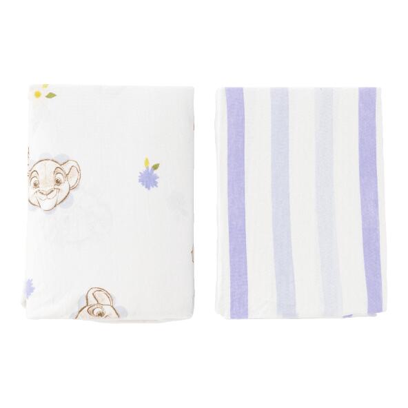 DISNEY(R) 				Hoeslaken voor babybed, 2 st.