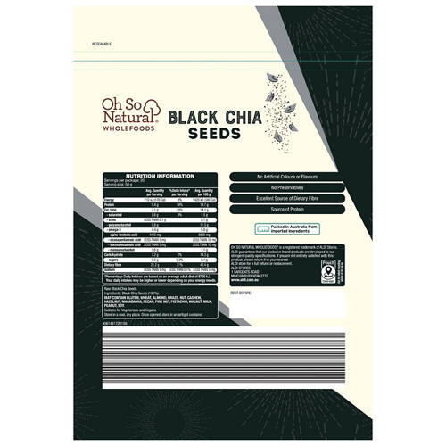 Black Chia Seeds 1kg