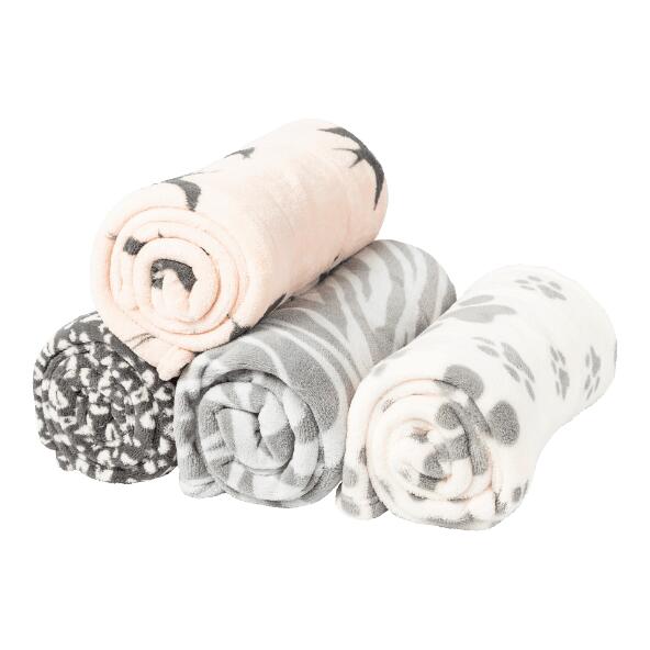 HOME CREATION(R) 	 				Plaid en polaire coral