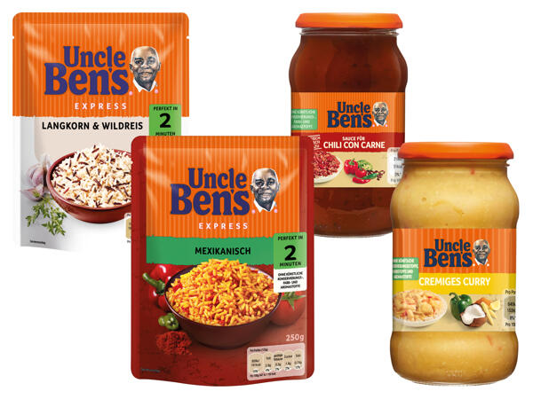 Uncle Ben‘s Saucen oder Express Reis