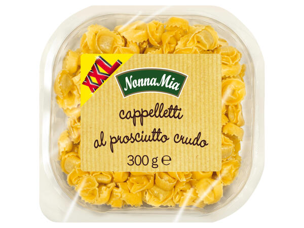 Tortelloni with Ricotta and Spinach or Cappelletti with Raw Ham
