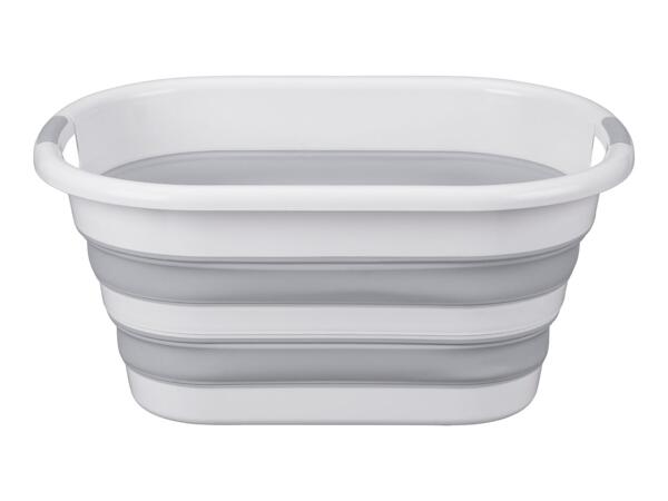 Grey Collapsible Laundry Basket