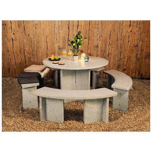 NOUVEL Granittisch mit Sitzbank "Gandria"