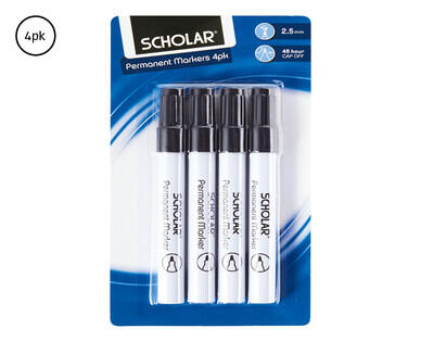 Permanent Markers 4pk