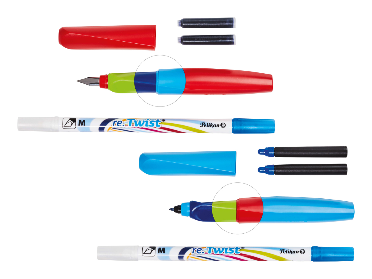 Stylo-plume, stylo roller "Twist"