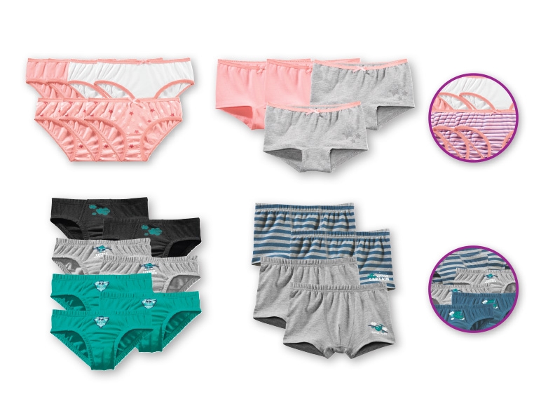Lupilu Girls' Briefs/Girls' Panties Boys' Boxer Briefs/Boys' Briefs