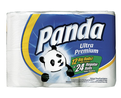 Panda Ultra Premium 12-Double Roll Bath Tissue