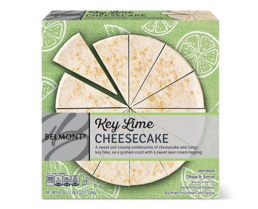 Belmont All American or Key Lime Cheesecake