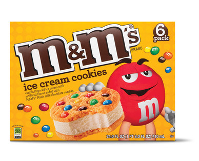 M&M's Ice Cream Cookie Sandwiches