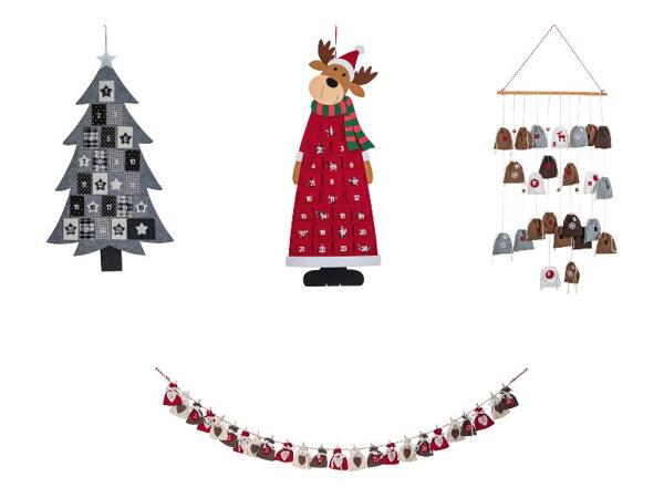Adventní kalendář z filcu