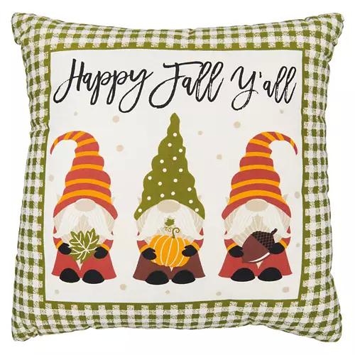 18" x 18" Harvest Decor Pillow - Gnomes