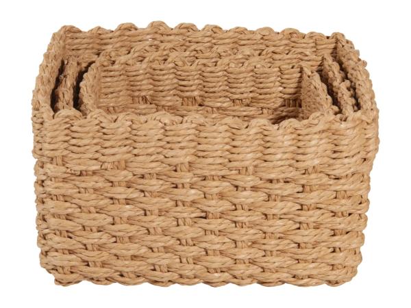 Livarno Home Storage Baskets - Set of 3 - Rectangular