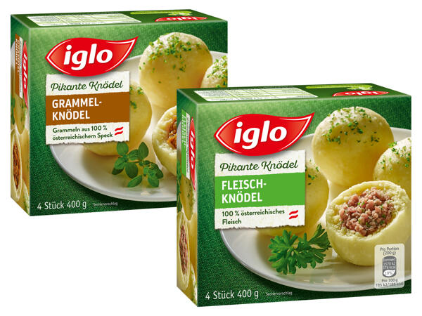 Iglo Fleischknödel oder Grammelknödel