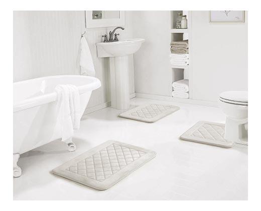 Huntington Home 
 3-Piece Memory Foam Bath Mat Set