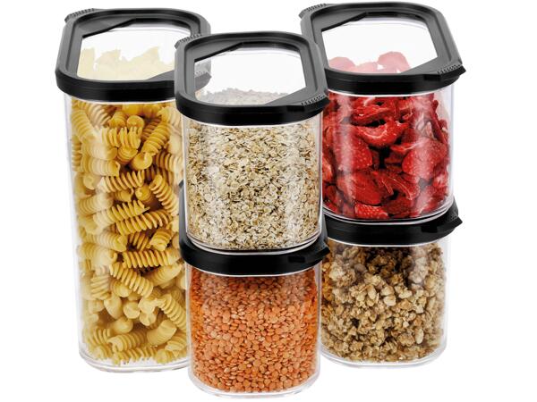 Förvaringsburkar, 5-pack