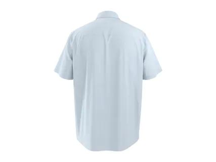 ESMARA MEN Men's Blue Linen Shirt