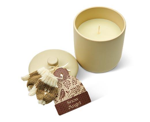 Huntington Home 
 Knit Ornament Ceramic Candle