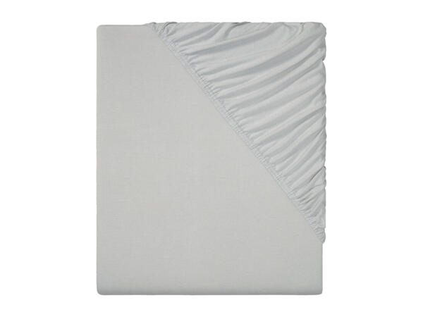 Livarno Home Jersey Fitted Sheet - Double