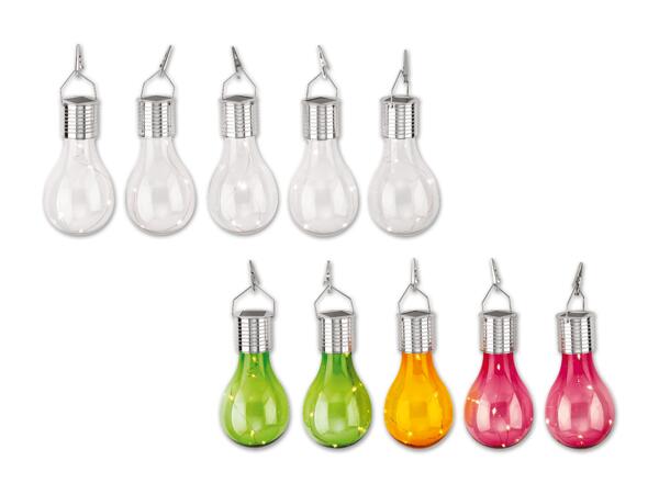 LED-Solar-Glühbirnen, 5 Stück