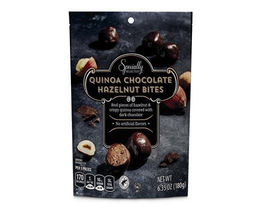 Specially Selected 
 Hazelnut or Coconut Quinoa Chocolate Bites