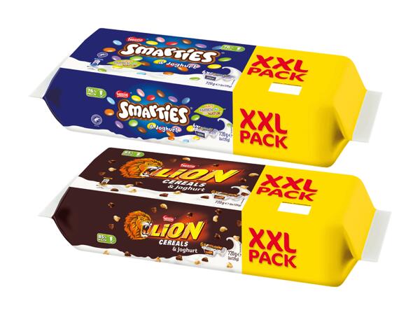 2 Kammer-Joghurt Smarties oder Lion