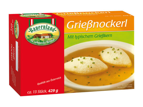 BAUERNLAND Grießnockerl