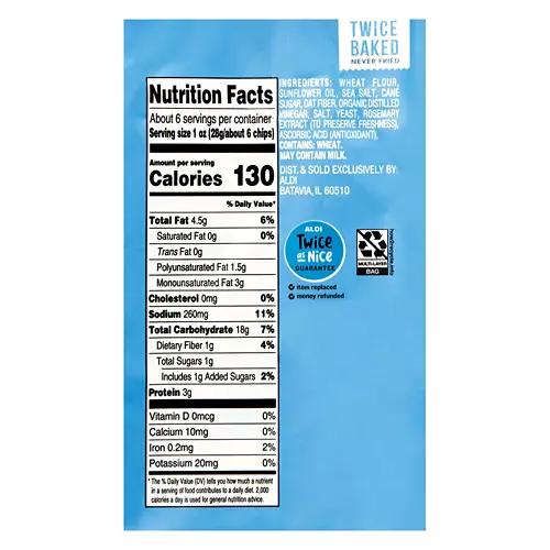 Sea Salt Bagel Chips, 6 oz