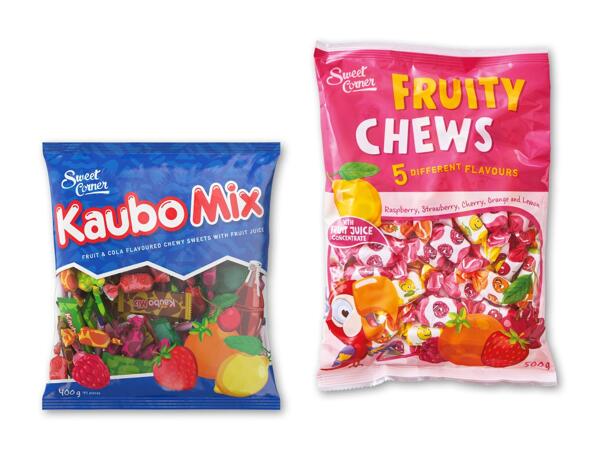 SWEET CORNER Tyggekarameller med frugtsmag
