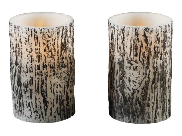 Livarno Home LED Candles with Dark Design - 2 Pack
