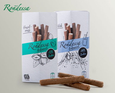 RONDESSA Waffelröllchen, zuckerreduziert