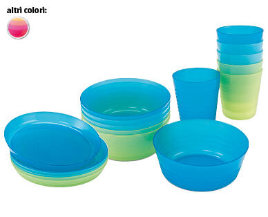 CROFTON(R) SET DI STOVIGLIE IN PLASTICA PER BAMBINI, 6 PEZZI