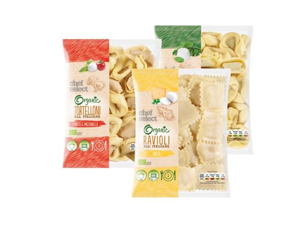 Organic Pasta with Cheese Filling