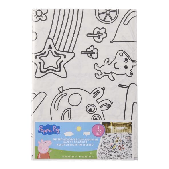 HOME CREATION(R)/HARRY POTTER(R)/PEPPA PIG(R) Nappe en papier à colorier