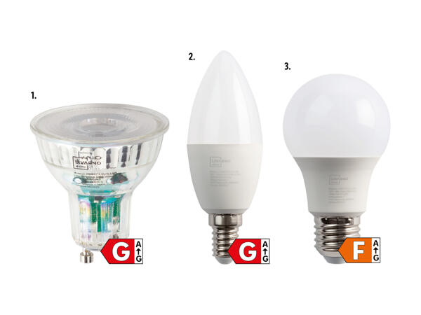 Ampoules LED, 6 pièces