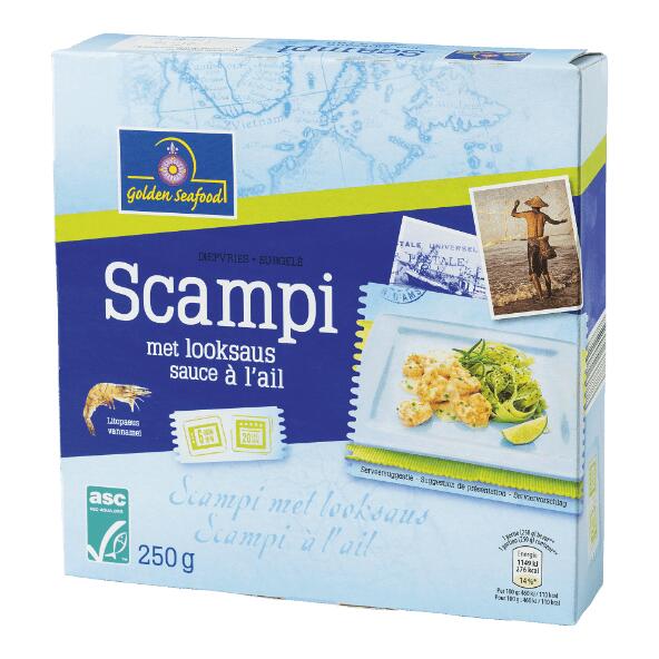 GOLDEN SEAFOOD(R) 				Scampipannetje
