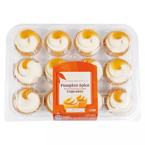Pumpkin Spice Flavored Mini Cupcakes, 12 count