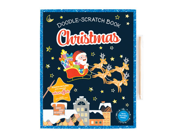 Kids' Christmas Scratch Art Book